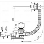 Сифон для поддона Alcaplast A503KM